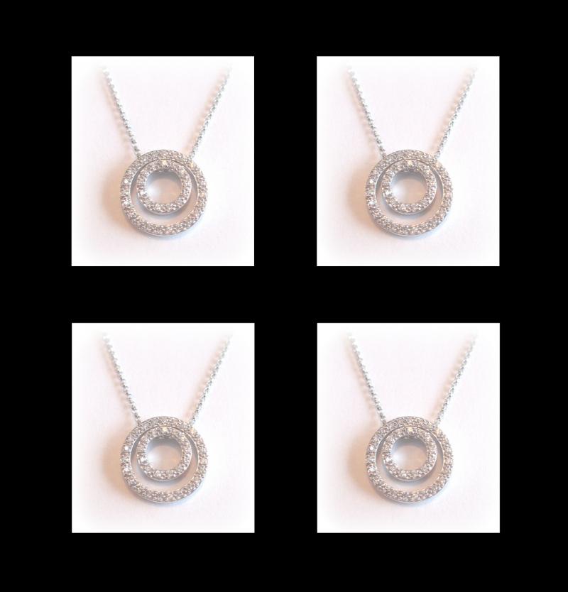 Circle Diamond Pendants
